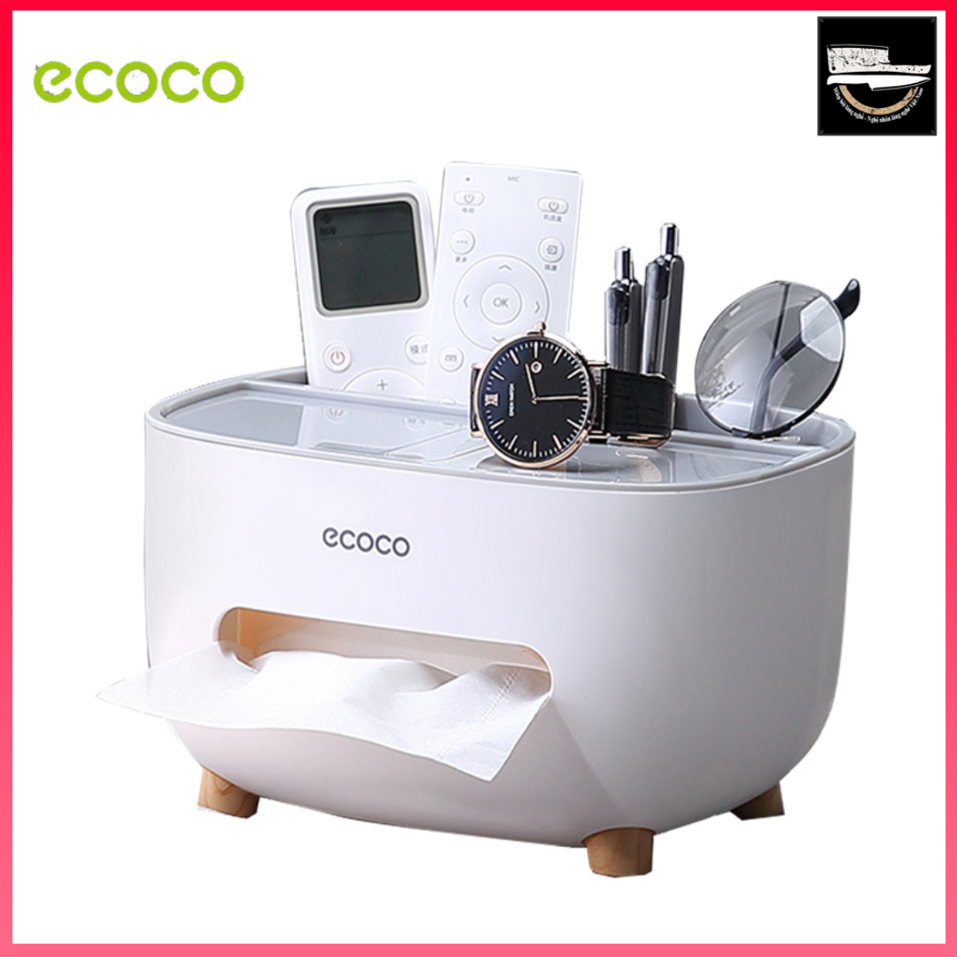 Hộp đựng khăn giấy để bàn Ecoco đa năng - Hàng cao cấp E2009