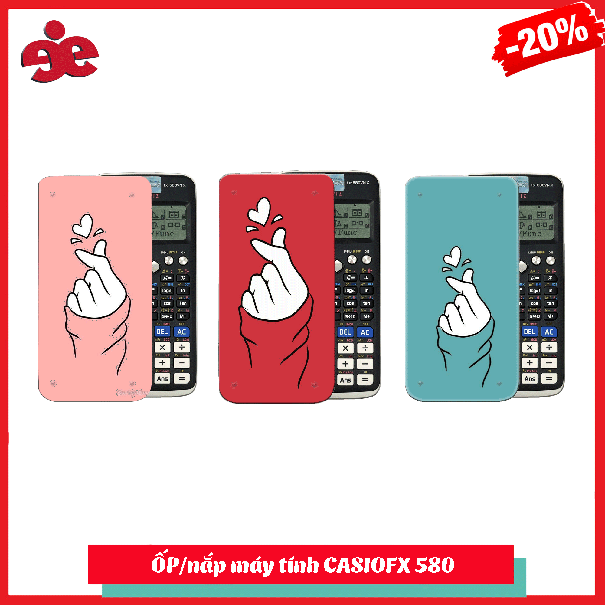 Ốp Máy Tính Casio FX 580 VNX -Nhận In Theo Yêu Cầu