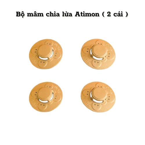 Bộ mâm chia lửa Atimon bếp gas đôi.