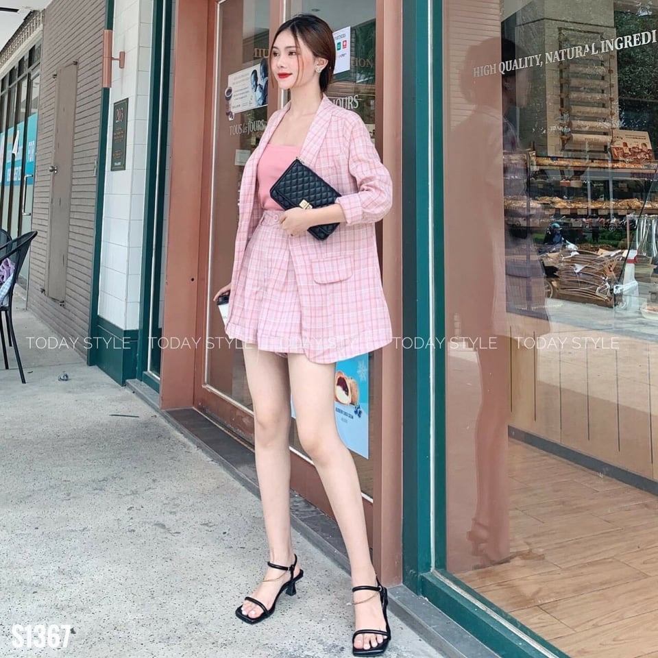 Set bộ vest 3 món siêu đẹp thời trang kipi