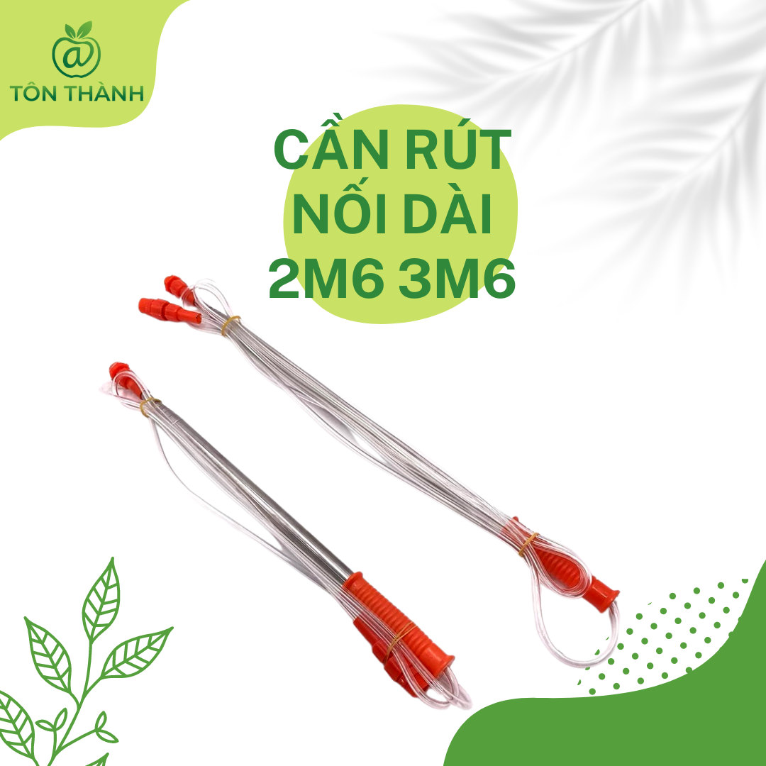 Cần rút inox 2m6 3m6 cần xịt tưới cây phun t.h.u.ố.c dùng cho bình xịt điện