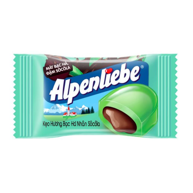 Kẹo Alpenliebe hương bạc hà nhân socola 16 thỏi x 26g - Lốc 16 Thỏi Kẹo Alpenliebe Hương Bạc Hà Nhân Socola  Cùng Kẹo Alpenliebe chào đón mùa lễ hội với giá cực ưu đãi.Kẹo Alpenliebe hương bạc hà mát lạnh với đậm vị socola