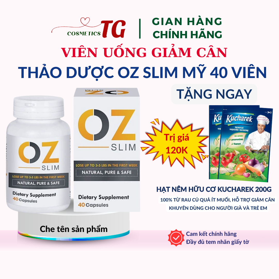 Viên uống giảm cân oz slim mỹ 40 viên giảm cân thảo dược