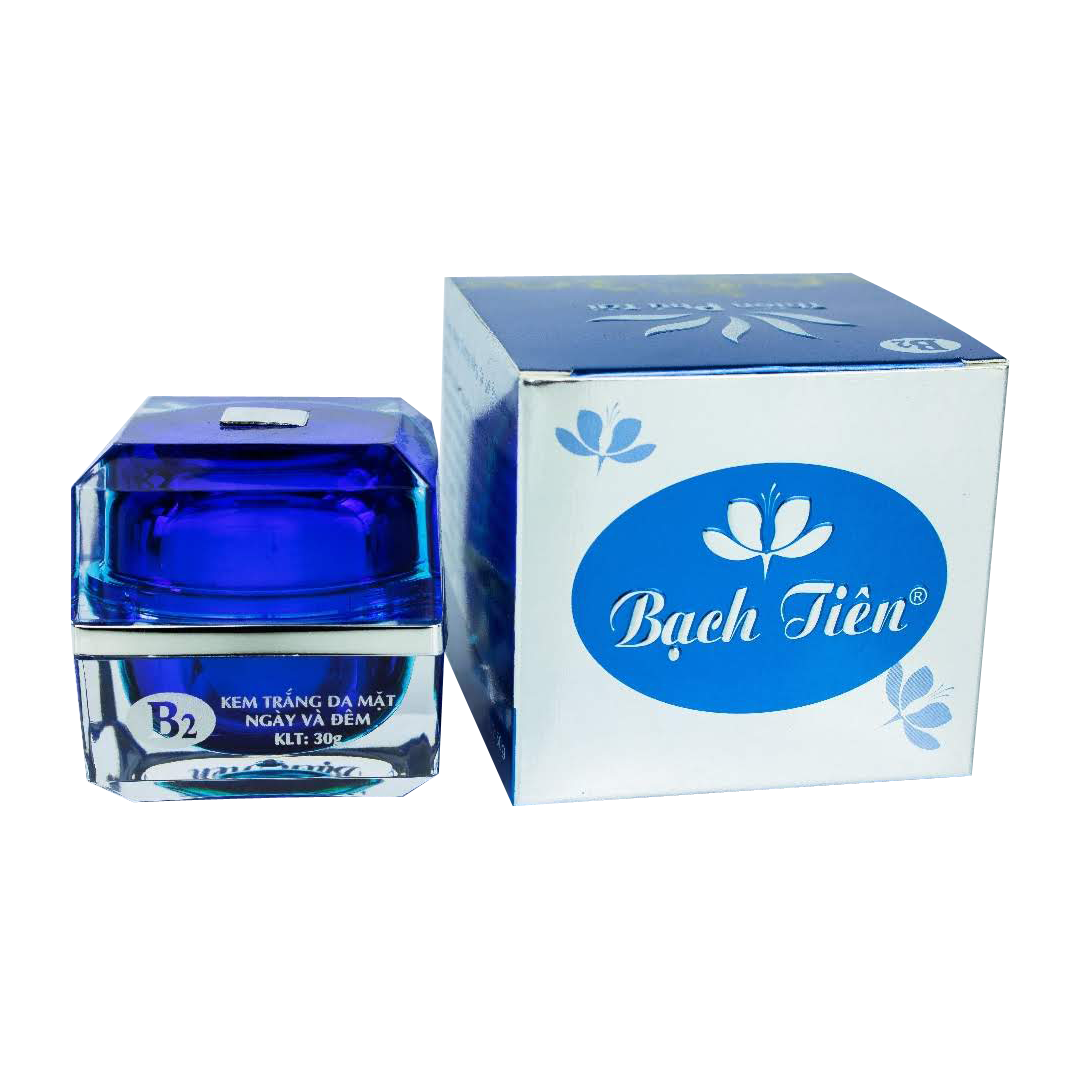 Kem bạch tiên b2 trắng da mặt ngày và đêm 25g