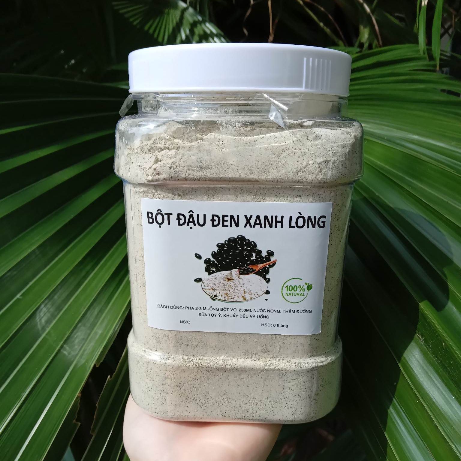 Bột đậu đen xanh lòng rang nguyên chất, uống sáng da, bổ máu