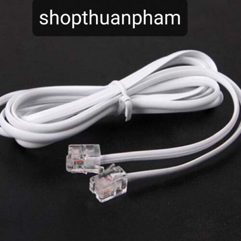 Dây line điện thoại để bàn 3m , 5m , 10m