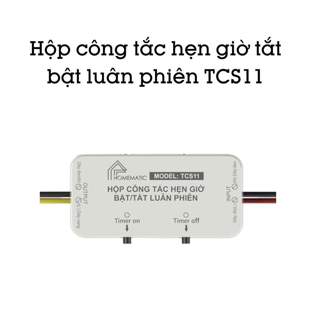 Hộp công tắc hẹn giờ tắt bật luân phiên homematic tcs11