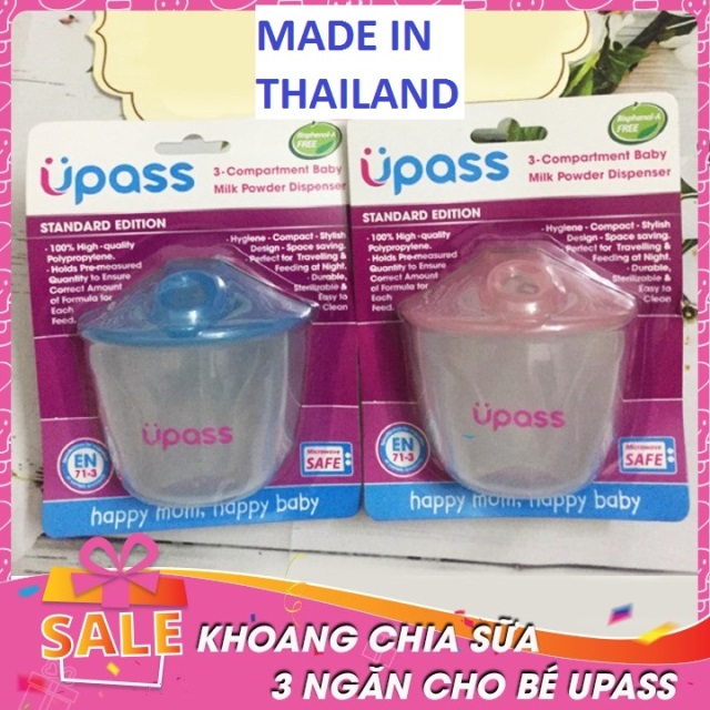Khoang chia sữa 3 ngăn an toàn vệ sinh cho Bé Upass UP8012N
