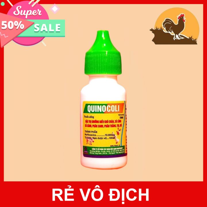 Quino coli phân xanh phân trắng 10ml