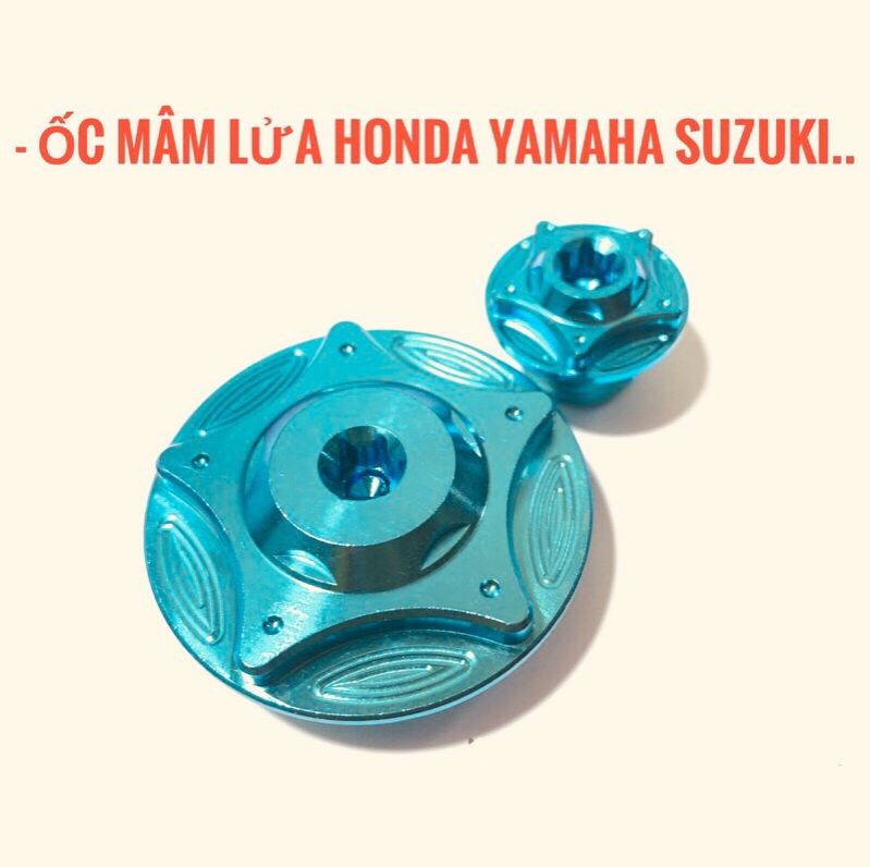 Ốc mâm lửa titan các loại xe Honda Yamaha Suzuki