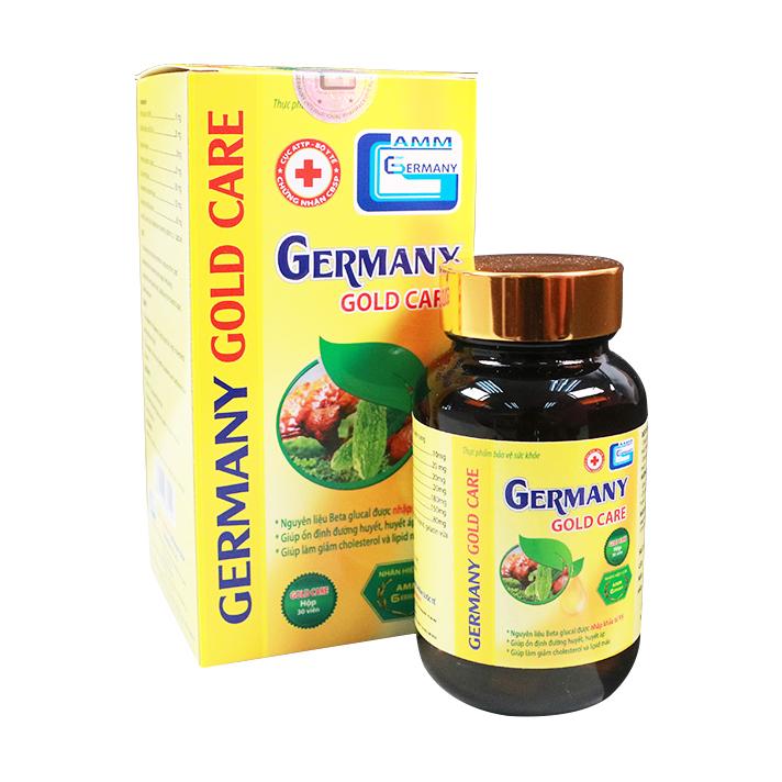[COMBO 2 HỘP] Viên ổn định huyết áp GERMANY GOLD CARE giúp ổn đinhj huyết áp, giảm đường huyết, thanh lọc máu