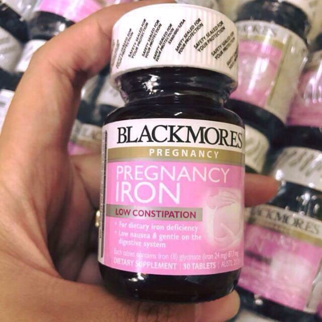 Sắt bầu Blackmores Pregnancy Iron 30 viên của Úc