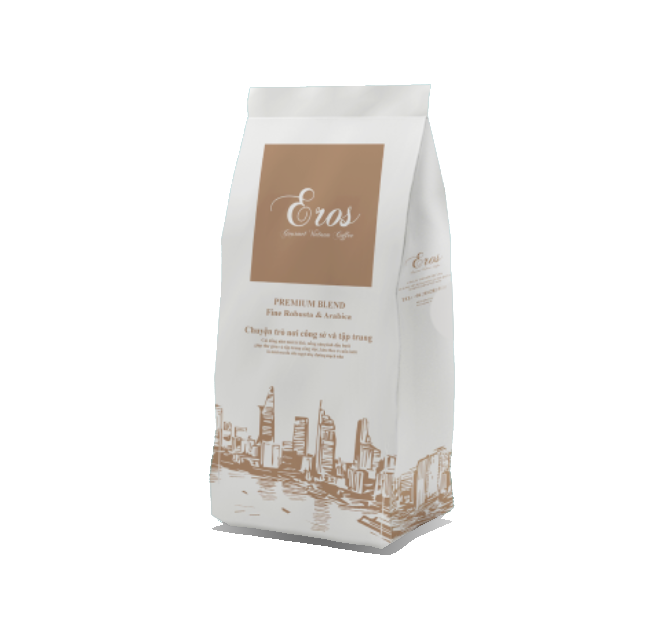Cà phê hạt Eros Premium blend 1kg/túi dành cho máy pha cafe Breville