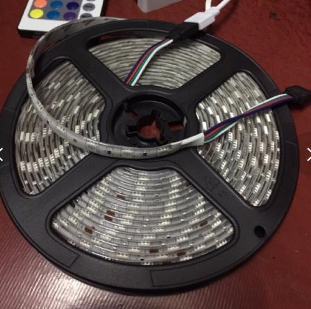 Dây đèn led 24v 5m/cuộn(5050-RGB) chống nước có khiển