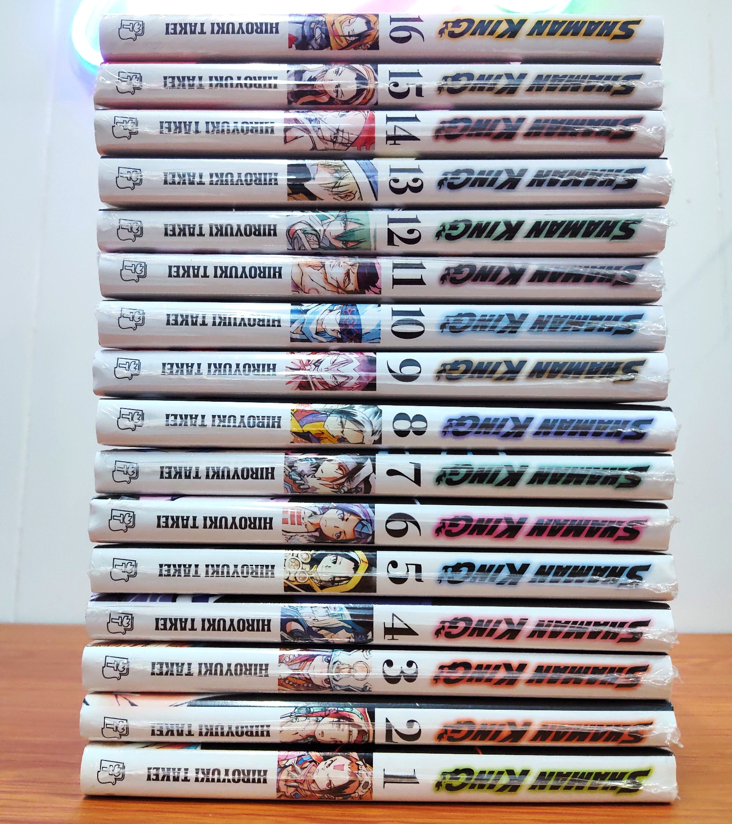 Trọn bộ shaman king vua pháp thuật 1-16 reseal đầy đủ phụ kiện