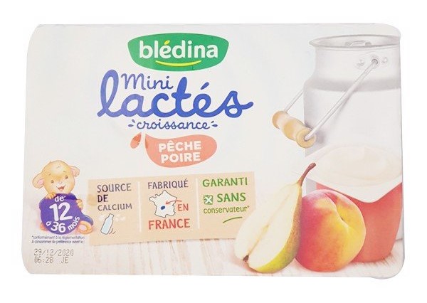 Sữa chua nguội Bledina Pháp vị đào lê cho bé ăn dặm. Date 12/2022 - Sweet Baby House