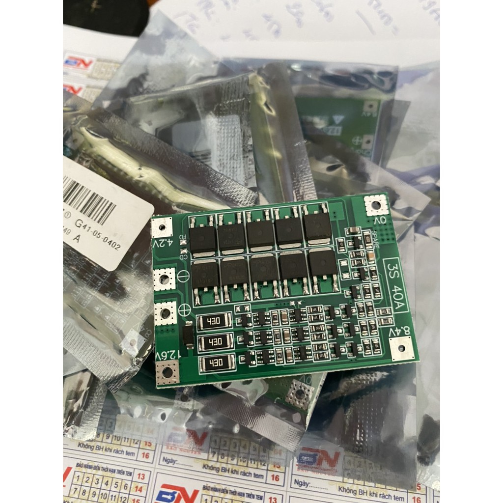 Mạch 3s 12,6v - 40a -60a balance cân bằng cao cấp , sạc và bảo vệ pin li-ion 3.7v.