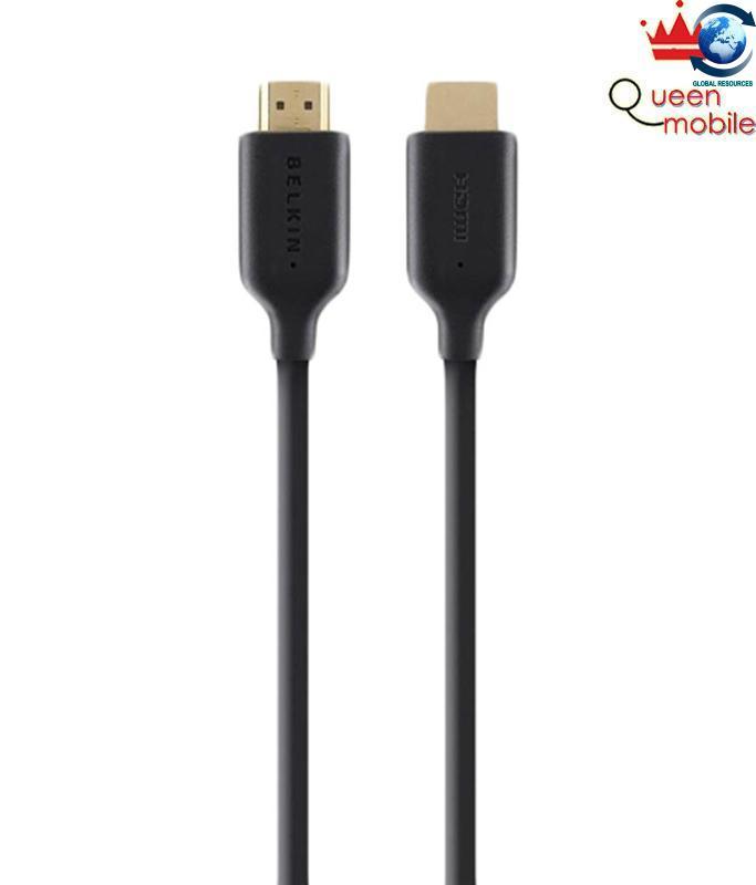 Cáp belkin hdmi to hdmi 5m ethernet 4k full 3d gold plate connector - f3y021qe5m