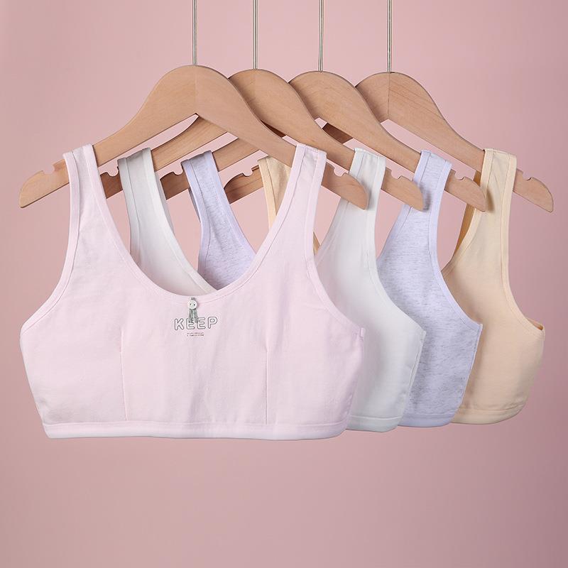 Áo lót cho bé gái 2 lớp cotton, áo lá học sinh cho bé từ 30 đến 45kg