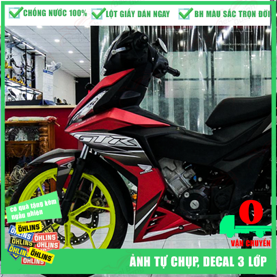 [HÌNH TỰ CHỤP] Tem trùm Winner 150 Trắng Đỏ Đen - Làm Được Tem Trùm Và Tem Rời - Tem Dán Xe Máy Cao Cấp