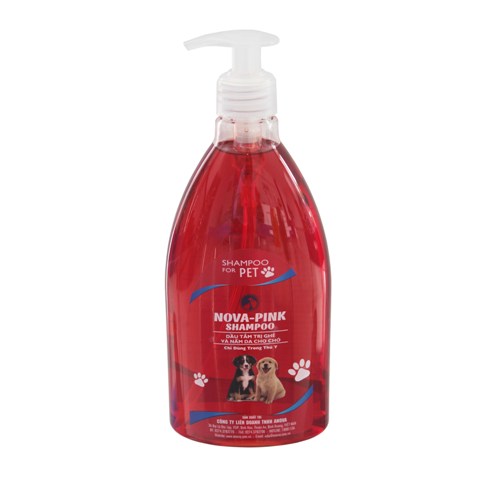 DẦU TẮM TRỊ GHẺ, XÀ MÂU VÀ NẤM DA CHO CHÓ NOVA-PINK SHAMPOO