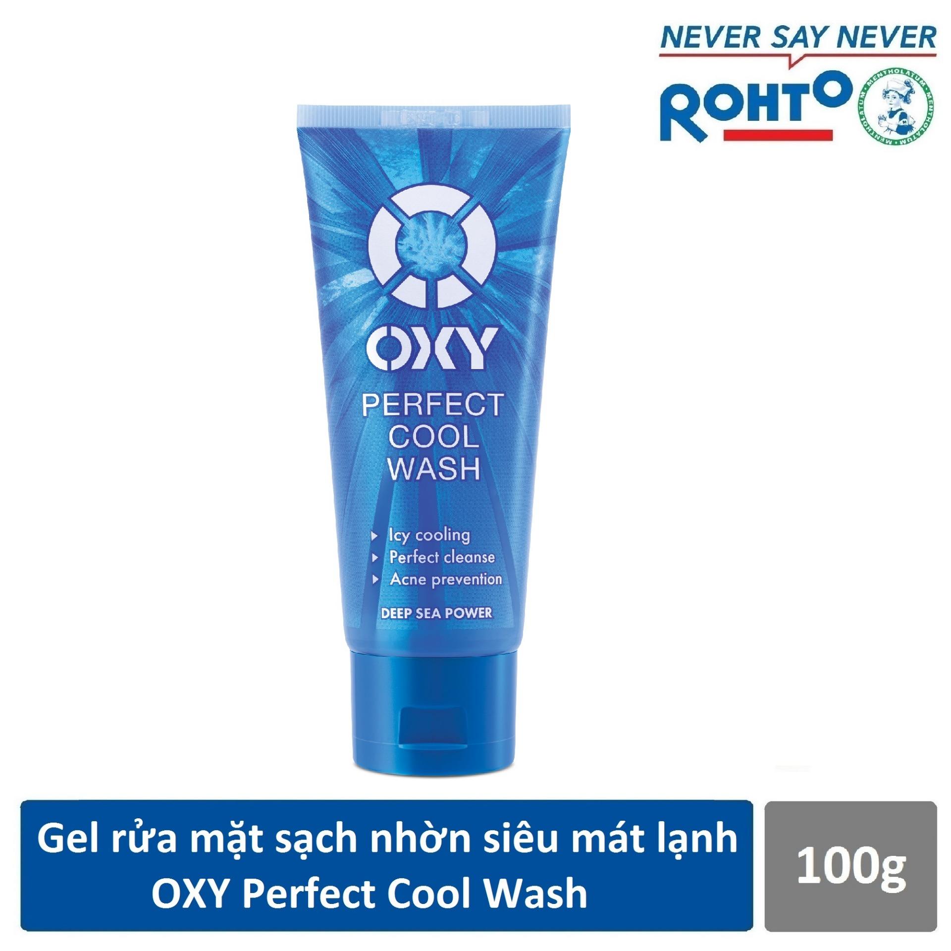 Gel rửa mặt sạch nhờn siêu mát lạnh OXY Perfect Cool Wash 100g