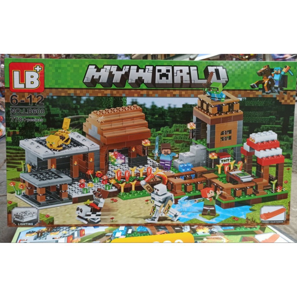 Bộ đồ chơi xếp hình lego My World ,BL600 gồm 778 chi tiết cho bé vui chơi