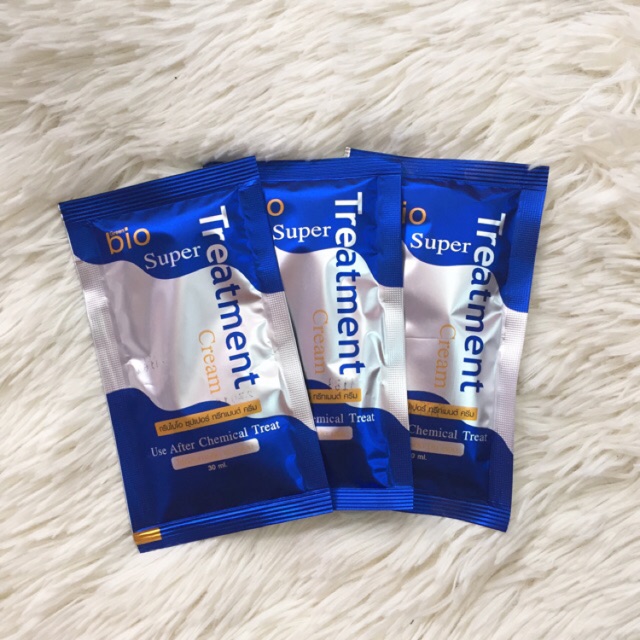 Bộ 24 Gói Ủ Phục Hồi Tóc Bio Treatment Thái Lan 30ml/gói (Màu Xanh)