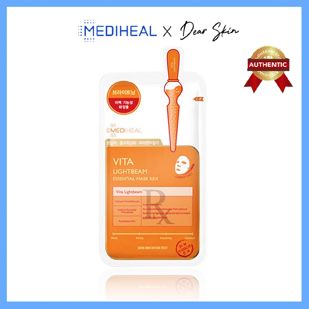Mặt nạ dưỡng trắng sáng da Mediheal Vita Lightbeam Essential Mask Ex 24ml