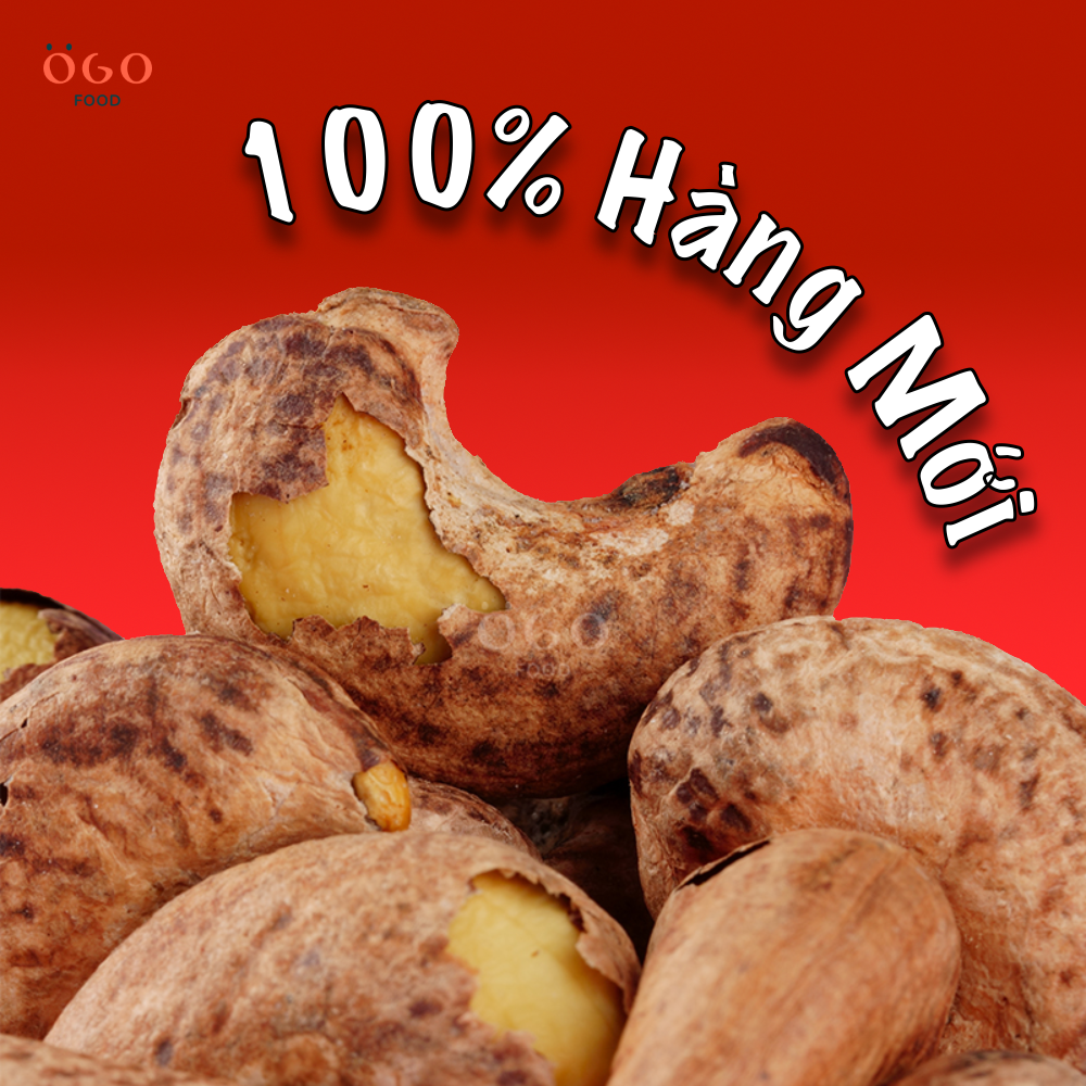 Hạt điều loại to a cồ nguyên hạt, nguyên vỏ lụa - cashew nuts - ogo food - 200g, 500g
