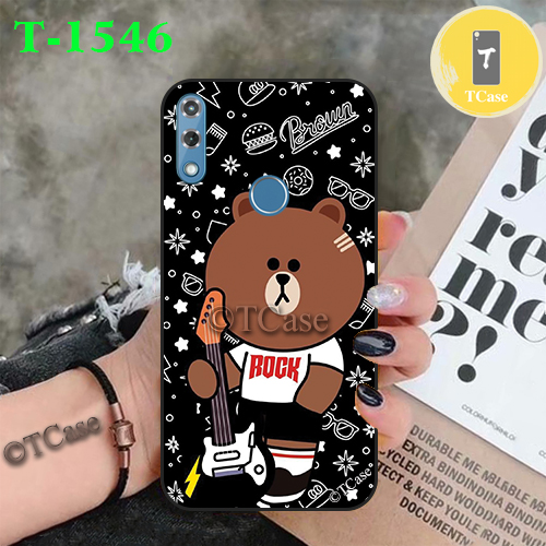 [HCM]Ốp lưng Vsmart Star 4 dẻo đen in hình Gấu Nâu Cute