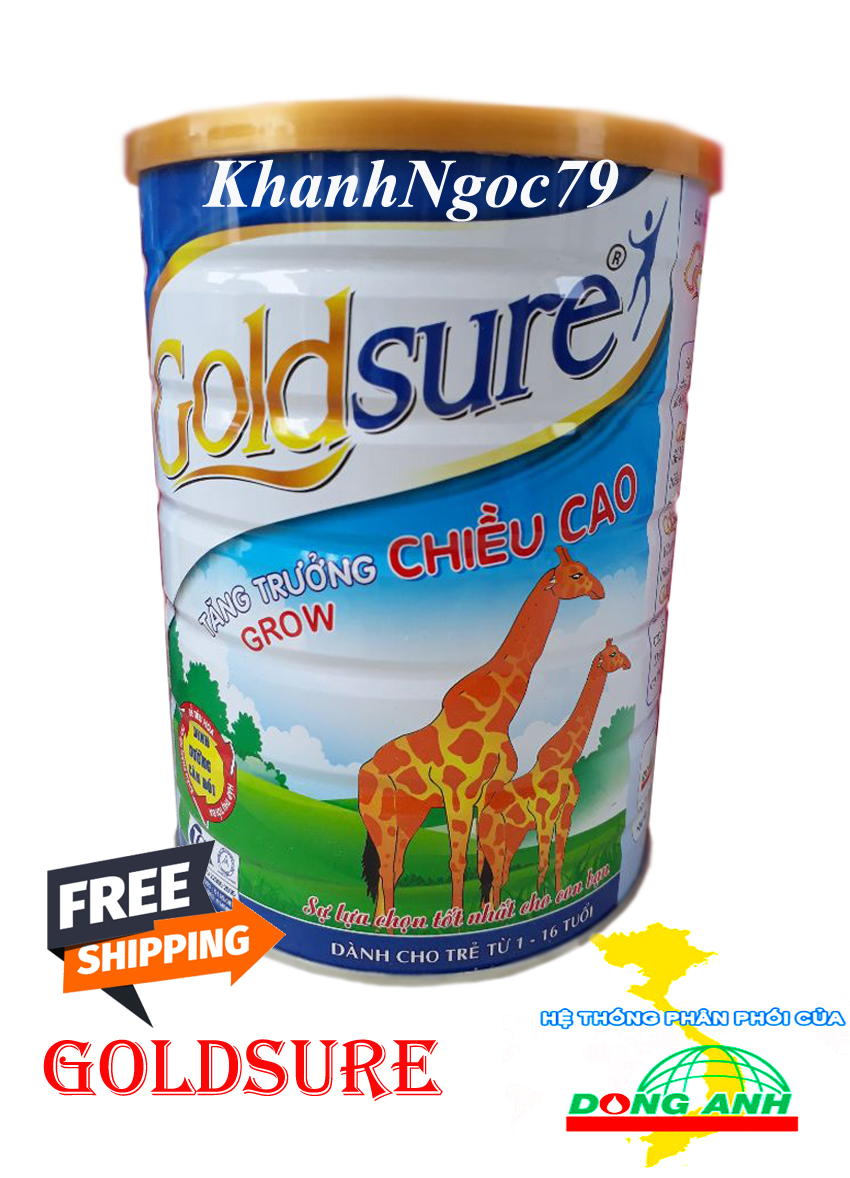 SỮA TĂNG CHIỀU CAO GROWTH PLUS GOLDSURE LON 900G DATE MỚI