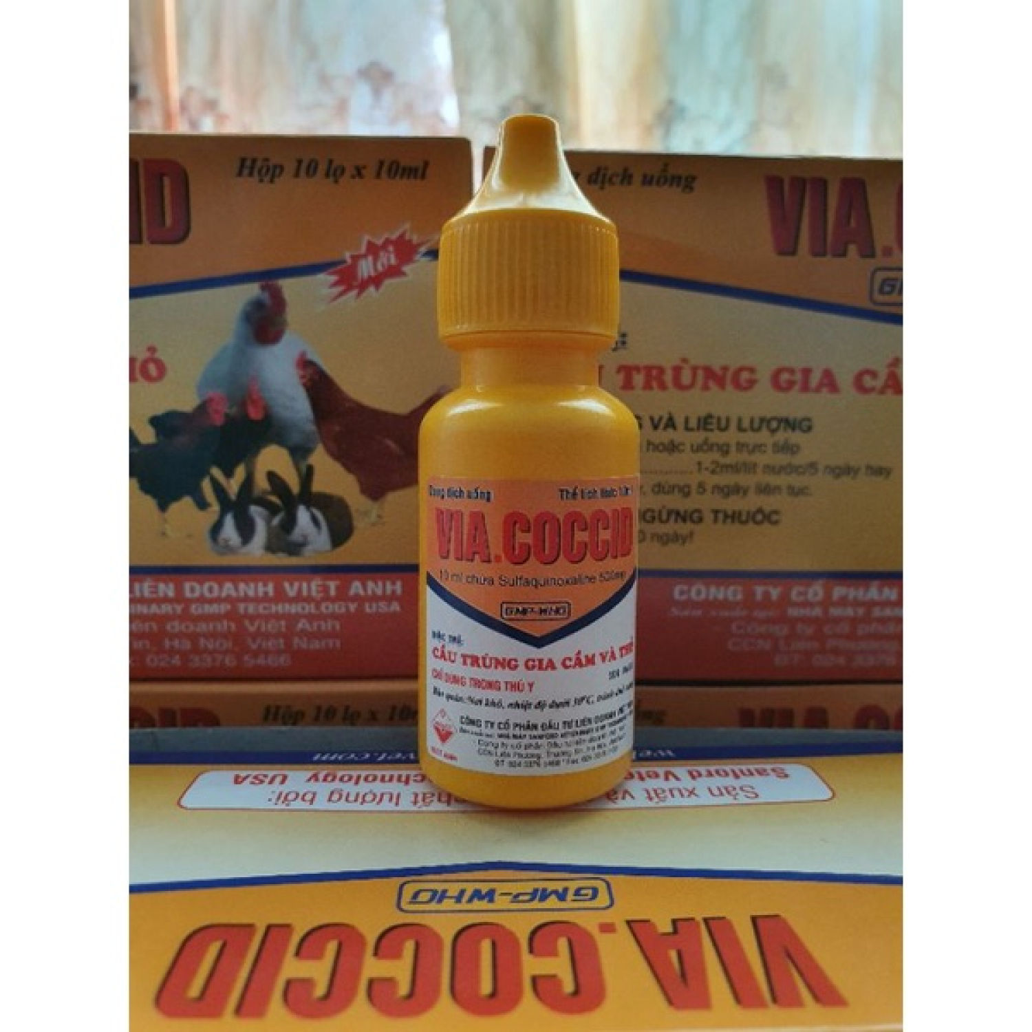 Via.coccid cầu trùng thỏ, gia cầm chai 10ml