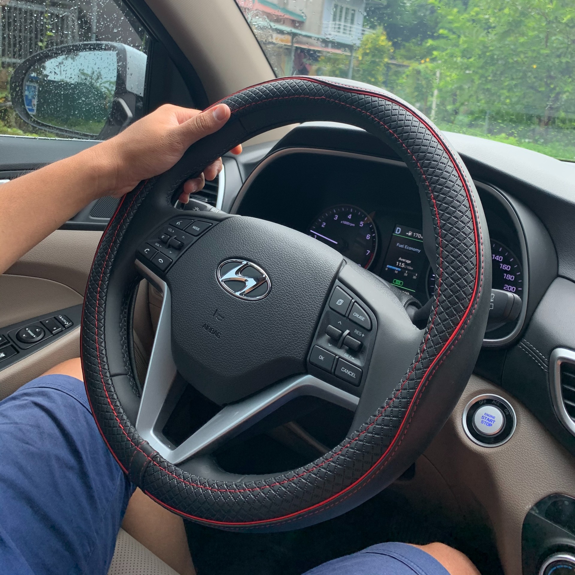 Bọc vô lăng ô tô da thật 100% - hoàn tiền nếu không giống mô tả, boc vo lang oto 4 chỗ đến 7 chỗ, bọc vô lăng da bò thật, bọc vô lăng xe KIA, HYUNDAI, MAZDA, TOYOTA, HONDA, BMW (bảo hành 12 tháng)
