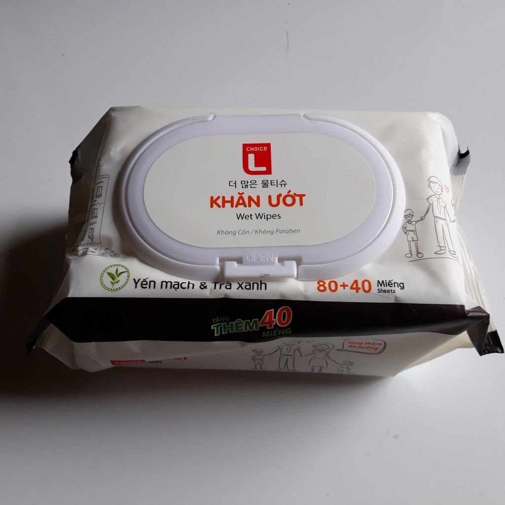 Khăn ướt Lotte 120 miếng/gói