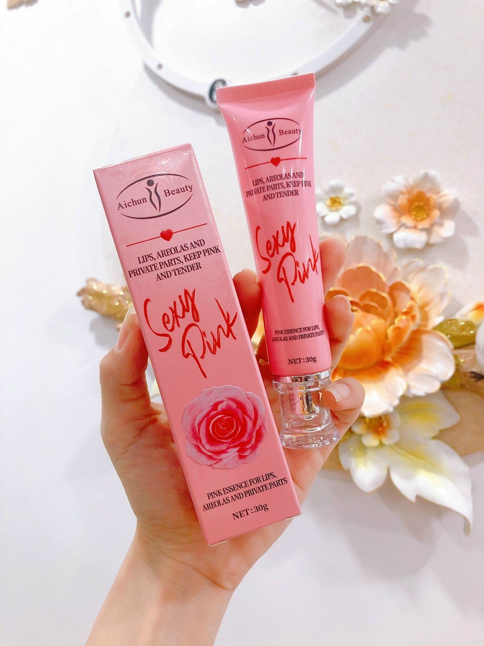 Serum Làm Hồng Nhũ Hoa , Môi , Vùng Kín Sexy Pink 30g Khử Thâm , Tái Tạo Vùng Thâm Hiệu Quả