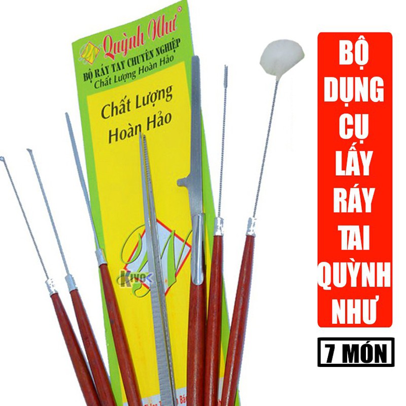 Bộ dụng cụ lấy ráy tai chuyên dụng cho tiệm tóc Quỳnh Như