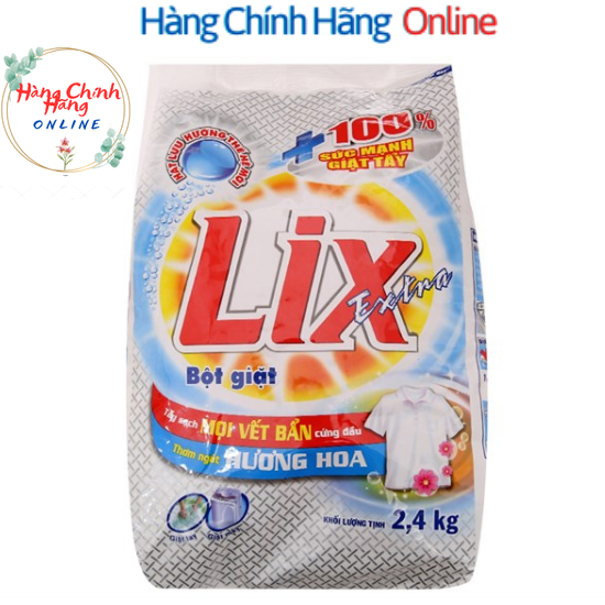 Bột giặt Lix Extra Hương hoa 2,4kg
