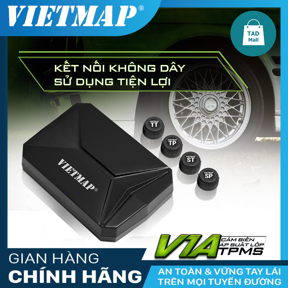 Cảm biến áp suất lốp vietmap v1a 2020 - tích hợp màn hình dvd android - bh 12 tháng