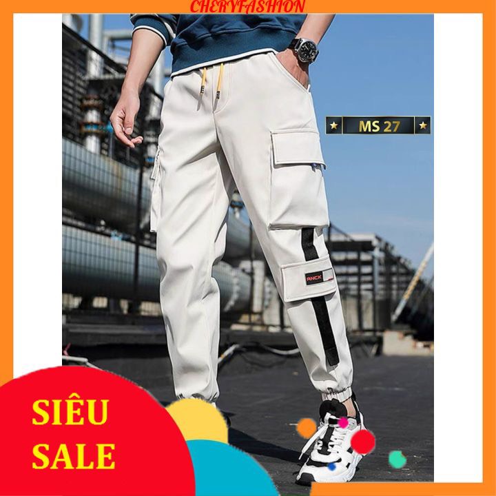 Quần jogger nam kaki ,jogger dày túi hộp nam đơn giản phong cách hàn quốc cheryfashion ms709