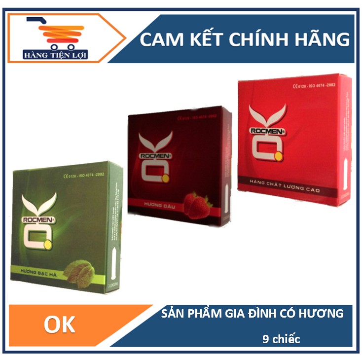 1 hộp bao cao su ok rockmen 3 cái