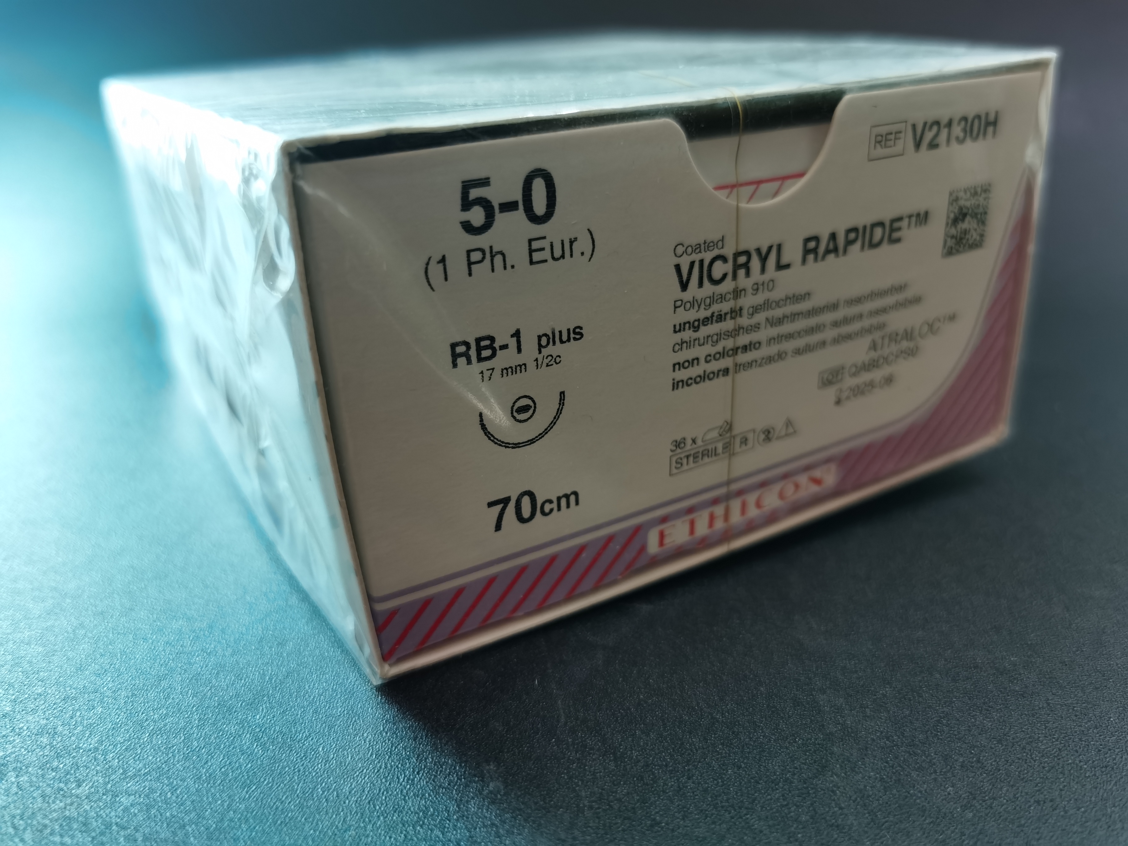 Chỉ phẫu thuật Vicryl Rapide 5/0