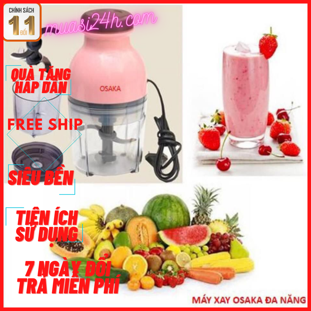 Máy xay sinh tố osaka 2 tầng lưỡi xay thịt xay đá siêu tiện dụng