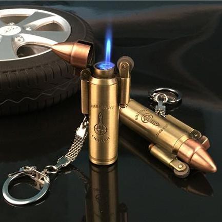 Bật Lửa Móc Khóa gas đá lửa khò kiểu APOLO độc đáo