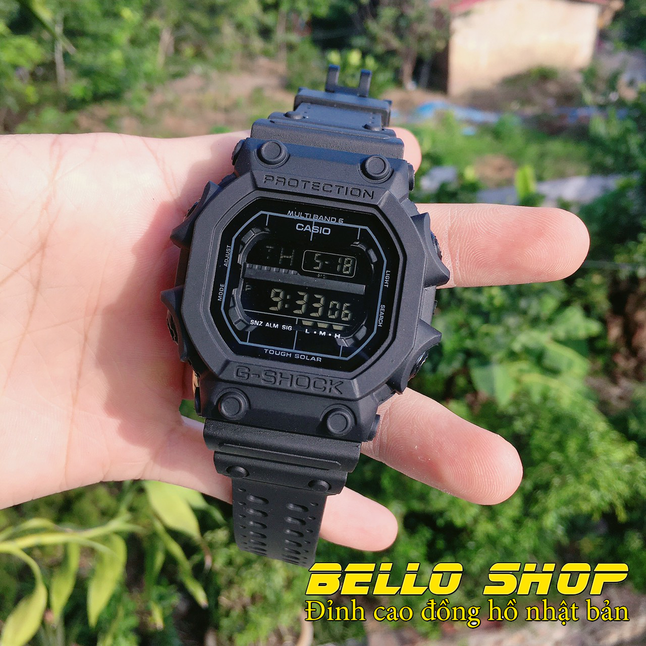 Đồng hồ nam G-Shock GX-56 FULL ĐEN thể thao nam nữ, Chống nước 200M,Tặng kèm pin dự phòng, Bảo hành 12 tháng  - BELLO STORE