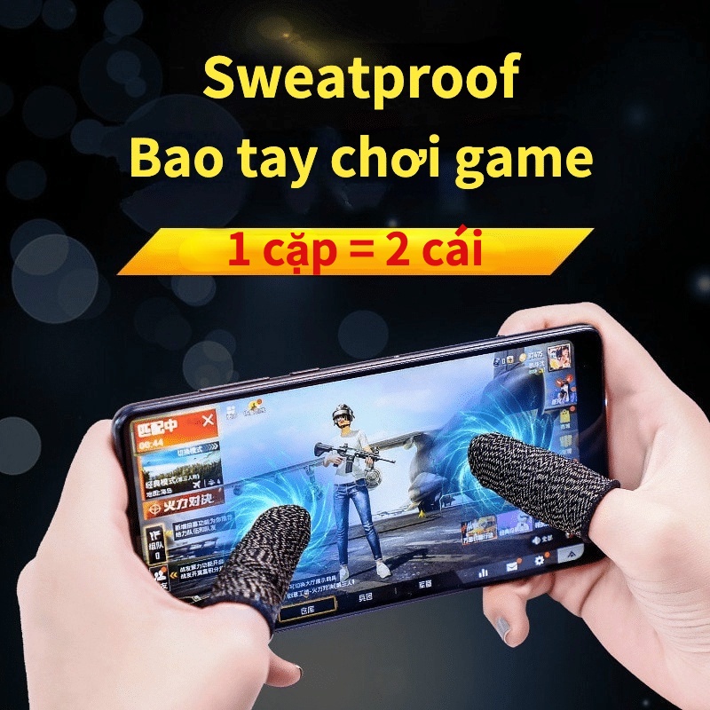 Cặp bao tay chơi game chống mồ hôi tay chiến các loại game - Pubg Mobile , Liên Quân Mobile.. TuHaiStore
