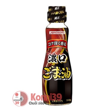 Dầu Mè Đen Ajinomoto Nguyên Chất Chai 160G- Konni39 Sơn Hoà - FreeShip Max