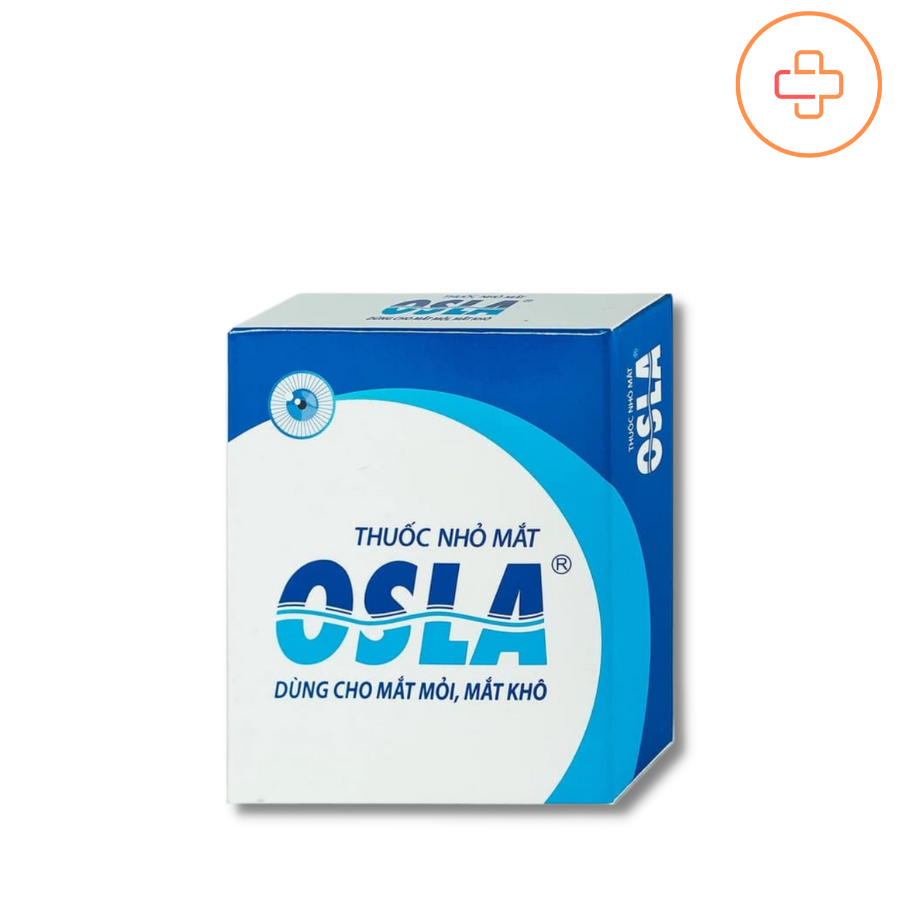 Dung dịch nhỏ mắt osla hỗ trợ mỏi mắt, ngứa mắt, xốn mắt, mờ mắt .chảy nước mắt, khô mắt. chai 15ml