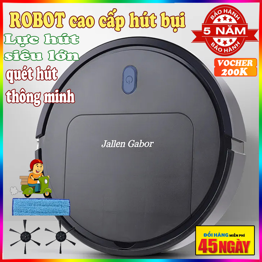 Robot hut bụi lau nhà, Robot hút bụi bẩn thông minh, Robot quét dọn thông minh ,Robot Hút Bụi Giá Rẻ,Lực hút mạnh