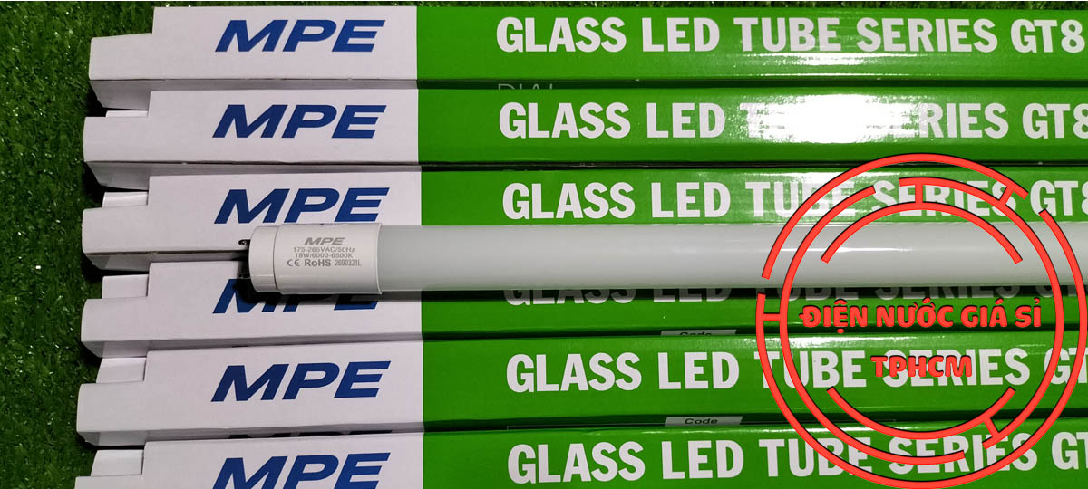 [HOT] Bộ Máng, Bóng Đèn Led Tuýp MPE 18W 1m2 1,2m - 0,6m 6 tấc 60cm màu Trắng (Chính Hãng) (giao 3 sp)